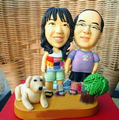 Personalized Doll - Man & Woman with Dog